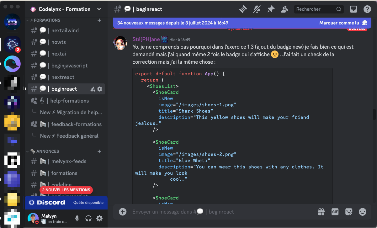 bonus sur react