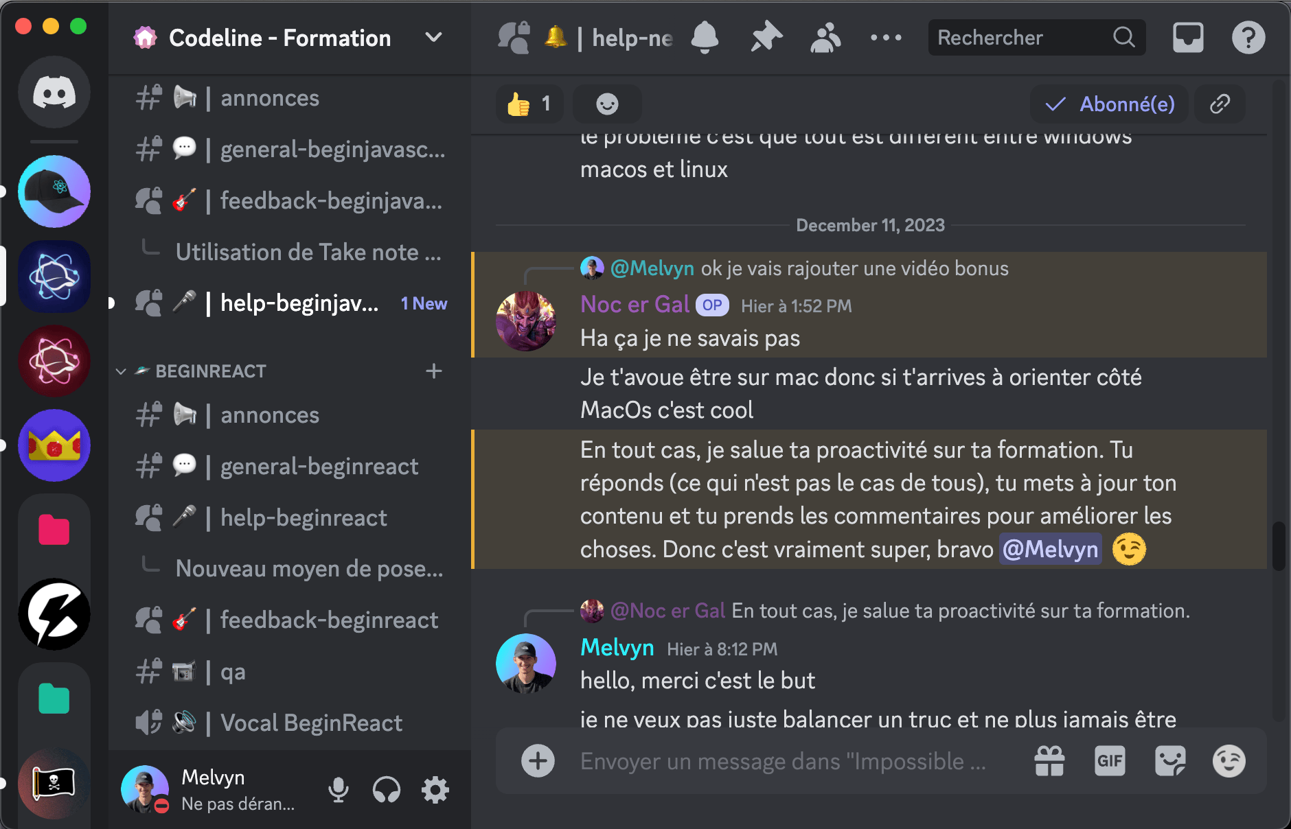 bonus sur react